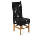 thumbnail image 3 of Dual Purpose Short Dining Chair Covers and Computer Office Chair Cover Removable Washable Soft Spandex Fit Stretch Dining Chair Slip Covers Chair Covers Seat Slipcover, 3 of 9