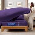 thumbnail image 5 of WISHEAD 7 Piece King Comforter Set Bed in a Bag, Ultra Soft Bedding Sets with Sheets & Pillowcases, All Season Quilted Luxury Bedding, Purple, 5 of 9