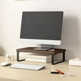 thumbnail image 5 of Ovzne Wooden Monitor Riser – Ergonomic Desktop Stand With Under-Shelf Storage, 5 of 6