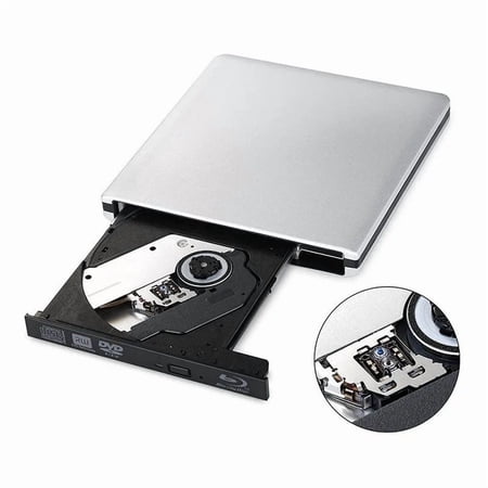 External USB3.0 Blu-Ray Burner Writer Optical DVD Drive BD-RE 3D Blu-Ray Reader ,Portable and Lightweight