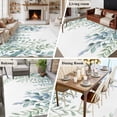 thumbnail image 5 of 8'x10' Area Rugs, Eucalyptus Leaves Indoor Outdoor Area Rug for Living Room Bedroom, Teal Botanical Weeping Summer Washable Bathroom Rugs Kitchen Floor Carpet Mats Home Decor Aesthetic, 5 of 8