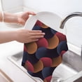 thumbnail image 6 of Sikiie Circular Stripes Waffle Weave Kitchen Dish Cloth,Super Absorbent Kitchen Dish Towels 16*26 Inches for Dish Rags Washing Dishes, Drying Dishes, 6 of 7