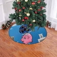 thumbnail image 2 of FMSHPON Helicopter Throwing Money from Piggy Xmas Christmas Tree Skirt Stand Mat for Holiday Party Decoration Indoor Outdoor 36 inches, 2 of 3
