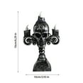 thumbnail image 2 of Halloween Skull Candles Lamp, Vintage Halloween Decorations LED Lights Battery Operated, Spooky Halloween Decor for Home Table Party Haunted House, 2 of 5
