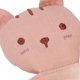 thumbnail image 3 of Animal Snuggler Lovey Blanket Cartoon Cat Doll Security Comforter for Gender Neutral Kids Babies Dusty Pink, 3 of 4