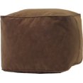 thumbnail image 1 of Gold Medal Bean Bags Micro-Fiber Suede Ottoman, Medium, Cocoa, 1 of 5
