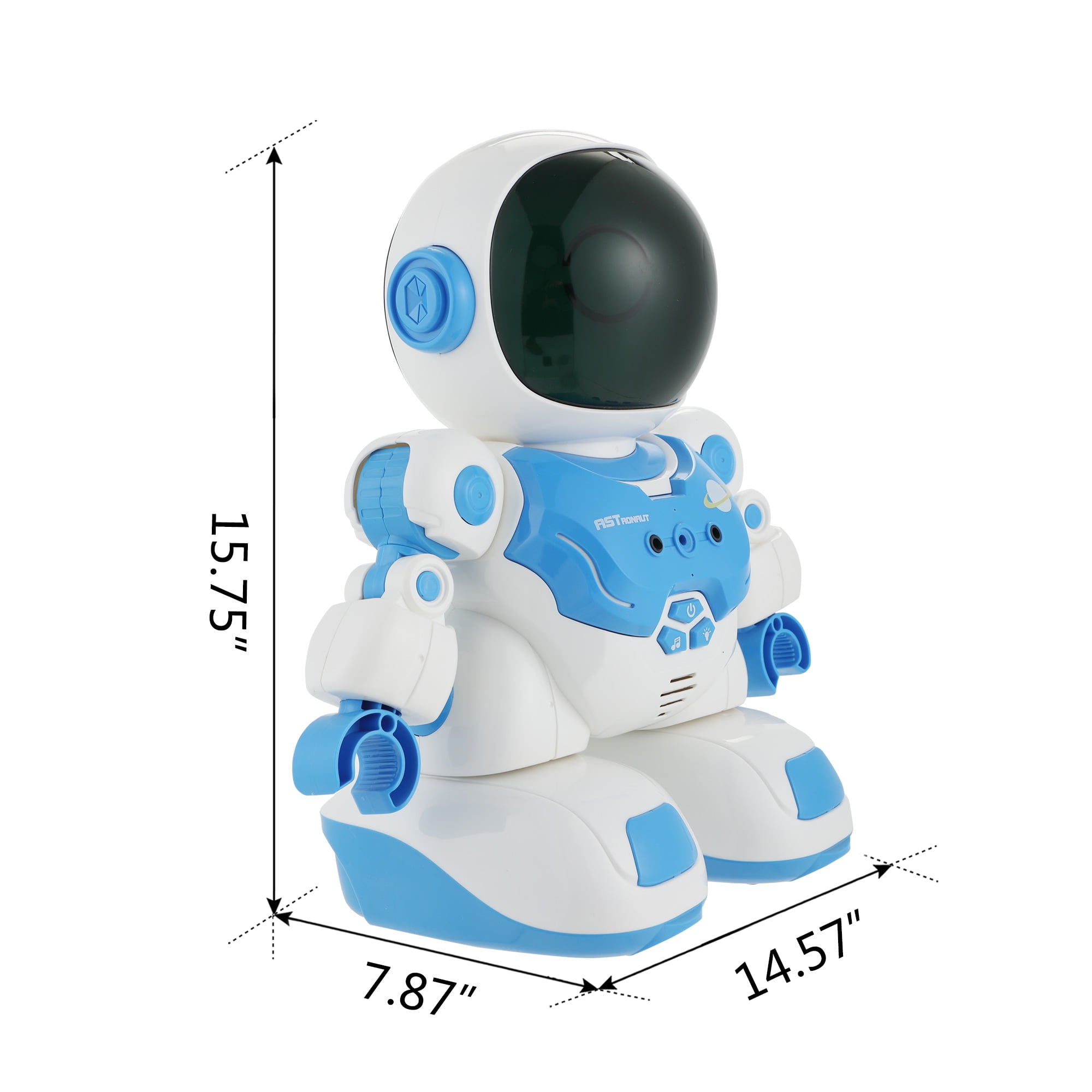 Lowestbes Space Robot Toy for Kids with Remote Control and 15 Multi-Function Buttons-Blue Lowestbes Space Robot Toy for Kids with Remote Control and 15 Multi-Function Buttons-Blue
