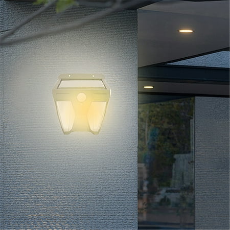 

Bcfsvew Garden Lamps Hot Sale Solar Warm Light Outdoor Induction Wall Light Motion Sensor LED Solar Fence Lights Outdoor IP65 Water Proofing Solar Wall Lamps For Backyard Garden Garage Fence Patio