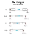 thumbnail image 5 of 4 in 1 Multifunctional Charging Cable OTG to Mobile Phone Charging Cable Micro USB Charging Cable USB Type-C 8Pin Data Cable, 5 of 5