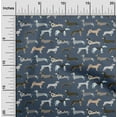 thumbnail image 2 of oneOone Tissu Jersey Viscose Bleu Sarcelle pour Chien Matériel de Robe Imprimé Tissu au Mètre 60 Pouces de Large, 2 of 5