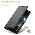 thumbnail image 4 of CaseMe Leather For Samsung Galaxy A25 5G Wallet Case with RFID Blocking, For Samsung Galaxy A25 5G Case Wallet for Women Men Card Holder Magnetic Clasp Kickstand Folio Case,Black,For Galaxy A25(5G), 4 of 11