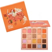 Romantic Beauty Flora Collection Eyeshadow Palette: Lady Rose- 25- Color Matte Shimmer Eyeshadow Makeup Palette - Vivid and Nude Color Eyeshadow - Long lasting Color Eyeshadow