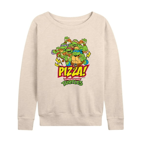 Teenage Mutant Ninja Turtles - Pizza - Women's Lightweight French Terry Long Sleeve Shirt