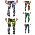 thumbnail image 6 of Pretty Comy Men's Stylish Comfy Camouflage Pattern Joggers With Pockets Pants, Slim-fit Drawstring Men's Bottom Clothing For Hiking Jogging Cycling Outdoor Fitness Workout Long Pants, 6 of 7