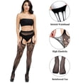 thumbnail image 6 of Loritta 6 Pairs Women Fishnet Thigh High Stockings Suspender Pantyhose Stockings for Valentine's Day, 6 of 6