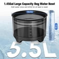 thumbnail image 2 of 5.5L Dog Water Bowl,Large Capacity No Spill Water Bowl for Dogs, Splash Proof Slow Water Feeder C, 2 of 5