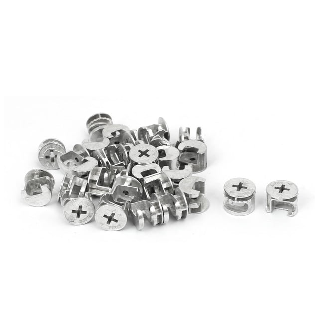 Unique Bargains Quincaillerie de Meubles Raccord Excentrique Roue à Cames 15mm Diamètre 30pcs
