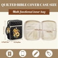 thumbnail image 7 of Pzuqiu Cross Sunflower Bible Cover Case for Women Bible Protective with Handle and Zippered Pocket Durable Quilted Church Scripture Case Christian Gifts for Woman, 7 of 7