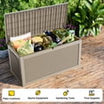 thumbnail image 5 of EasyUp 260 Gallon Resin Deck Box, Lockable Patio Outdoor Storage Box for Furniture, Garden Tools and Tools Storage, Waterproof Outside Storage Boxes, 5 of 7