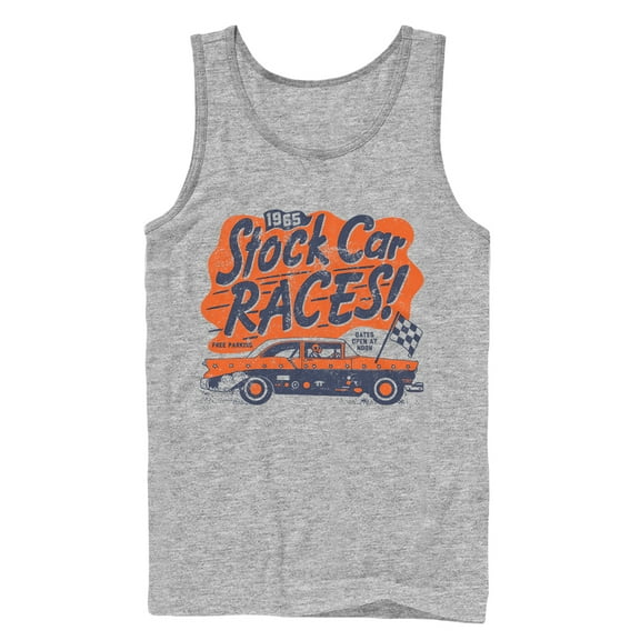Men's Lost Gods Stock Car Races Tank Top Athletic Heather X Large