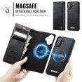 thumbnail image 2 of ShieldFlex for iPhone 16 Case Detachable Wallet Case with Card Holder, 2 in 1 PU Leather Flip Folio with RFID Blocking Stand Shockproof Phone Cover,Black, 2 of 7
