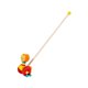 thumbnail image 2 of Juguete para empujar y caminar, juguete de madera para caminar y arrastrar, actividades de aprendizaje preescolar para caminar para bebés, niños, León, 2 of 9