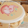 thumbnail image 2 of Pink Pink Infant Hand Drum With Gentle Sound For Early Education And Rhythm Perception, 2 of 6