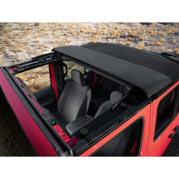 Rugged Ridge by RealTruck Voyager Soft Top for Wrangler JLU 4-Door | Sailcloth, Tinted Windows | 13863.35 | Compatible with 2018-2024 Jeep Wrangler JLU 4-Door