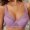 Purple, variant on Tbopshirt Lace Bras for Women Plus Size,Women Bras Embroidered Glossy Comfortable Breathable Bra Underwear With Rims