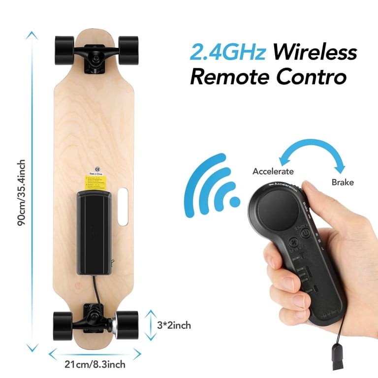 Télécommande Pour Skateboard électrique - 2,4 GHz, 3 Modes Vitesse, Batterie Lithium 300 MAh, Affichage LED - Contrôle Sans Fil