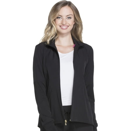 

HeartSoul Break On Through Women s Zip Front Warm Up Scrubs Jacket HS315