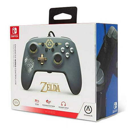 PowerA 1518384-01 Enhanced Wired Controller for Nintendo Switch, Hylian Shield