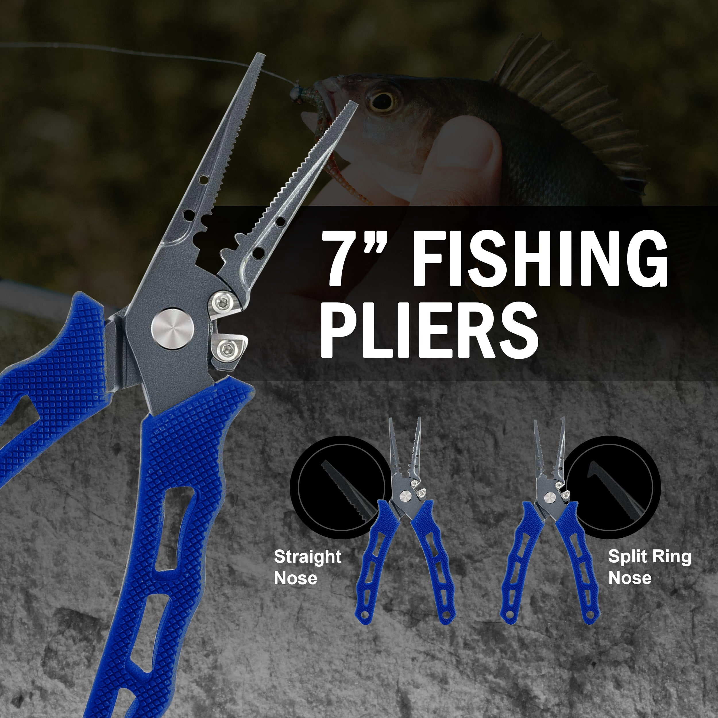 Reaction Tackle Fishing Pliers – Straight Nose Stainless Fishing Pliers