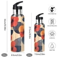 thumbnail image 2 of Yayeee 20oz Insulated Water Bottle Double Wall Stainless Steel with Flip Straw Lid, Flowers Pattern, 2 of 7