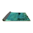 thumbnail image 2 of Ahgly Company Indoor Rectangle Abstract Turquoise Blue Modern Area Rugs, 2' x 4', 2 of 4