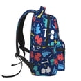 thumbnail image 3 of Rateoe Colorful Excavator Pattern Casual Backpack for School, Work, Travel – Adjustable Straps, Multiple Compartments – Ergonomic Design, Fits Laptops and Tablets, 3 of 5