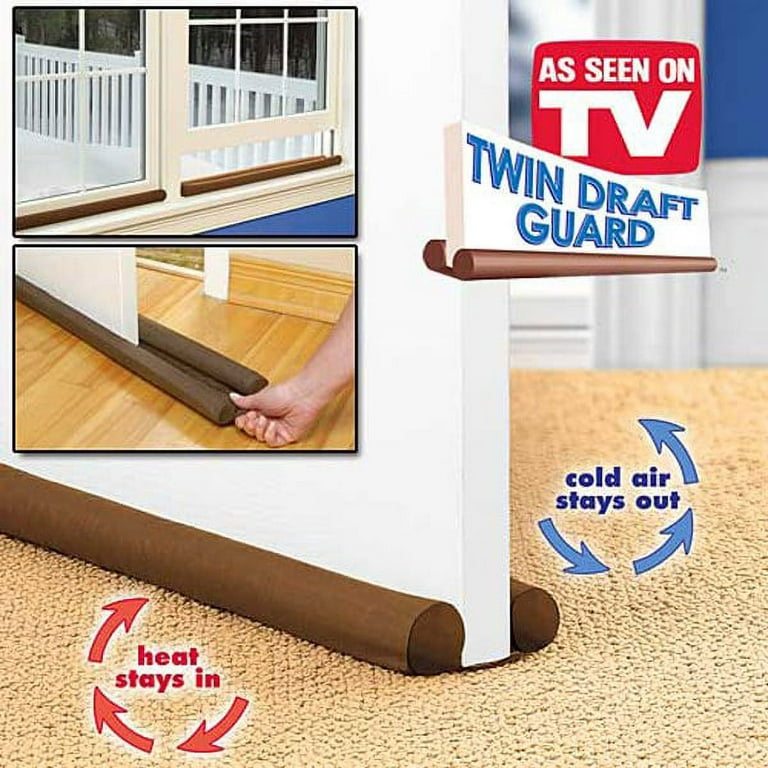 Hampton Direct Twin Draft Door and Window Guard Stopper Ultimate, Double  Sided Insulator 