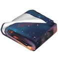 thumbnail image 2 of Bixox Fleece Blanket Starry Sky Meditating Fox Pattern Super Soft Double-Sided Microfiber Flannel Blanket for Sofa, Bed, Couch,Suitable for All Seasons - 60"x50", 2 of 5