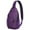 Halloween Purple Spider, variant on Sling Backpack,Halloween Purple Spider Web Pattern Sling Bag with Water Bottle Holder,Waterproof Sling Bag for Men/Women with Headphone Jack for Hiking,Travel