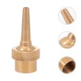 thumbnail image 3 of 4pcs Brass Fountain Nozzle Fixed Direction Jet Water Spray Head (Golden), 3 of 8