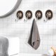 thumbnail image 1 of No Punching Green Dormitory Miscellaneous Items Hooks Jewelry Hanging Hooks Wall Mounted Bathroom Clothes Wall Mounted Racks 4pcs, 1 of 5