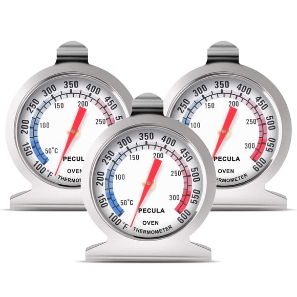 Termómetro para horno PECULA 50-300°C/100-600°F de acero inoxidable