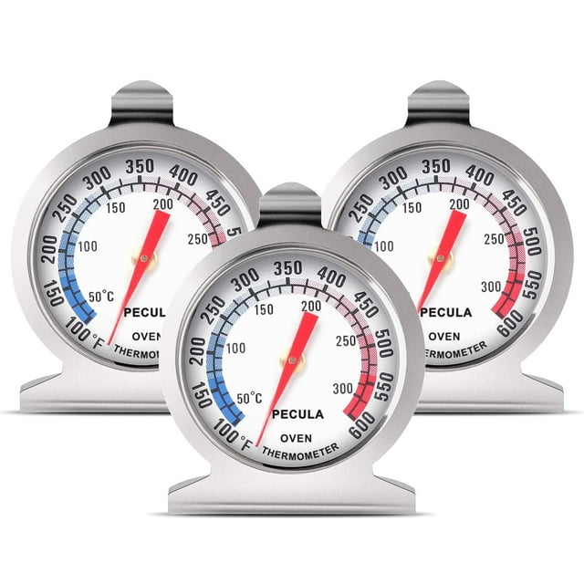 Termómetro para horno PECULA 50-300°C/100-600°F de acero inoxidable