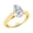 Yellow Gold, variant on 0.47 Ct GIA Certified Pear Cut Cathedral Solitaire Diamond Engagement Ring 14K Rose Gold (J Color SI2 Clarity)