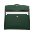 thumbnail image 1 of Carpeta de Archivo de Cuero Duro PU A4 Uxcell, Soporte de Documentos, Carpetas de Sobre Impermeables con Cierre a Presión Verde Oscuro, 1 of 7