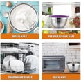 thumbnail image 5 of Stainless Steel Mixing Bowls Set, Multi-use Mixing Bowls with Durable Stainless Steel, Perfect for Baking and Easy Clean, Nesting Metal Mixing Bowls for Space Saving Storage, 5 of 5