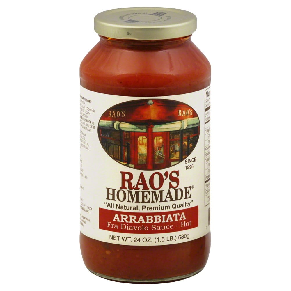 raos specialty food homemade arrabbiata premium pasta sauce, 24 ounce 12 per case.