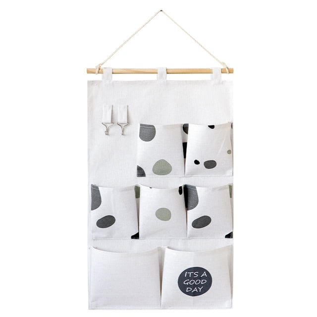 Injueey Bolsa de almacenamiento de pared resistente, portátil y de generalizado, organizador de almacenamiento para colgar en la pared con Almacenamiento y organización del hogar