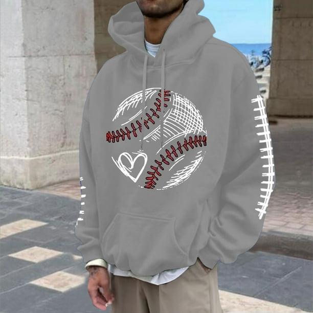 WILLBEST Sudaderas Navideñas para Hombre, Sudadera con Capucha y Estampado De Fútbol, Informal, Holgada, para Uso Diario, Cómoda, Cálida, con Forro, para Otoño e Invierno Chica