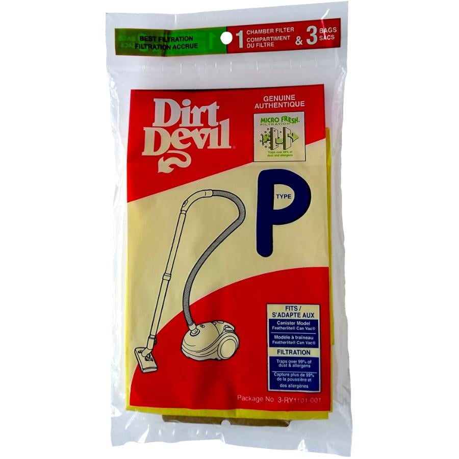 3 Pack Type P Dirt Devil Vacuum Bags Walmart Canada